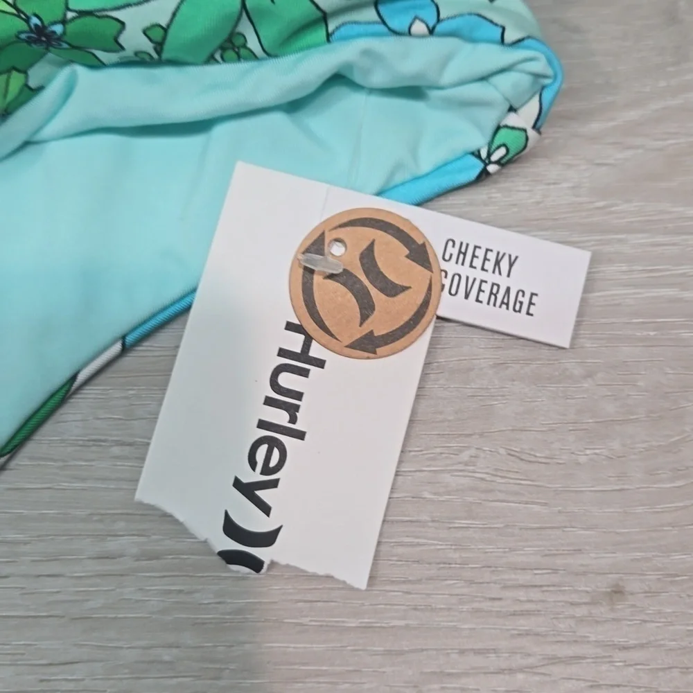 NWT Hurley Women Wild Bloom Cheeky Coverage Hipster sz S